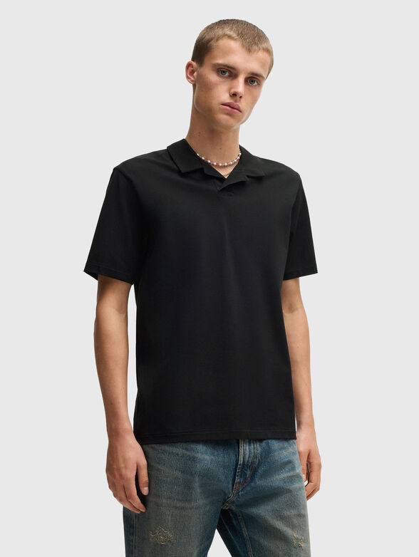 Polo shirt with short sleeves and logo - 1