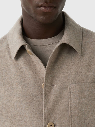 MIRCO wool jacket with buttons - 5