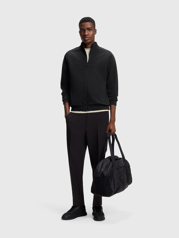 Black regular fit sweatshirt - 1
