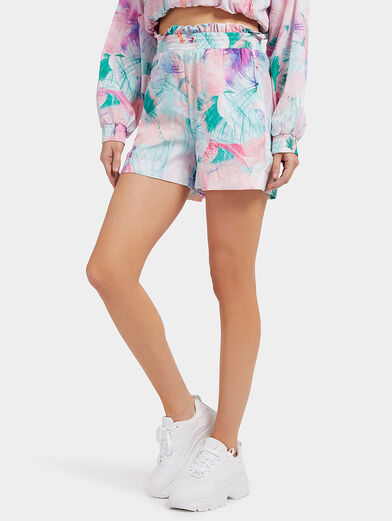 CARLIE sports shorts with floral print - 1