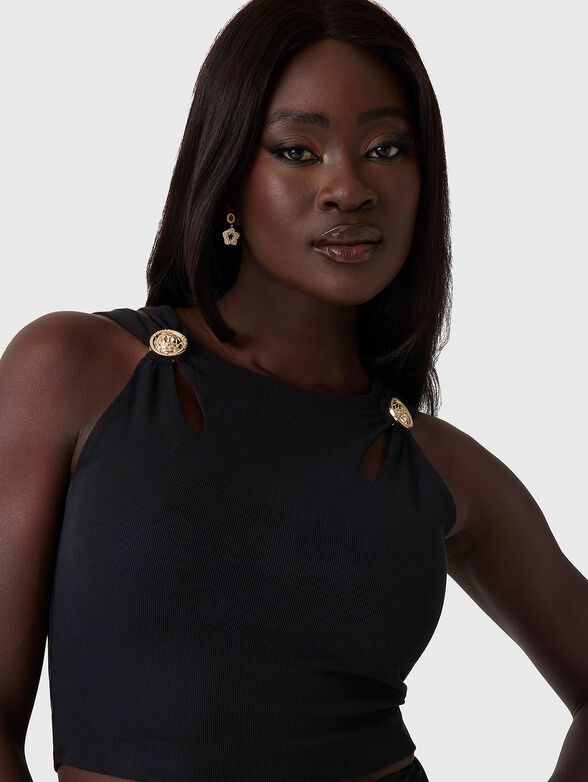 Black top with golden details - 4