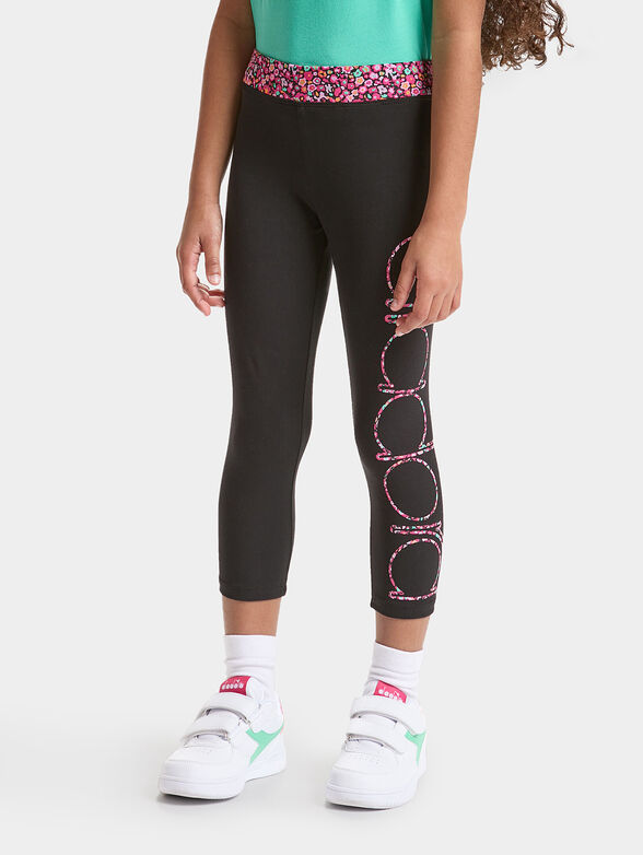 BLOSSOM black leggings with logo - 1