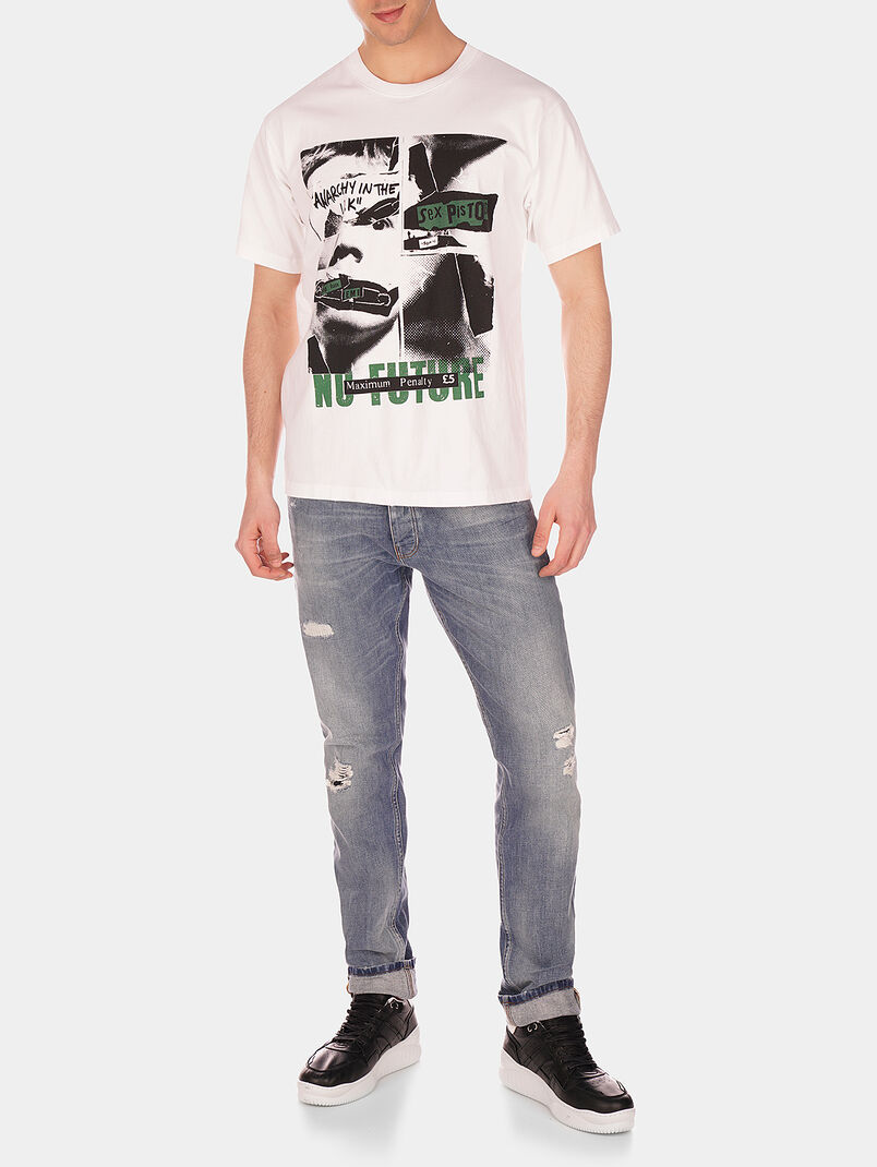 White printed t-shirt - 3