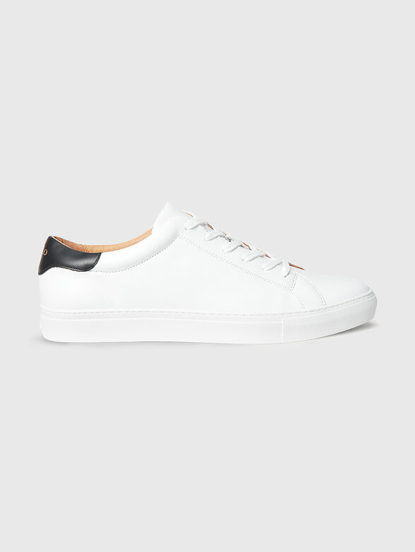 White leather sneakers - 1