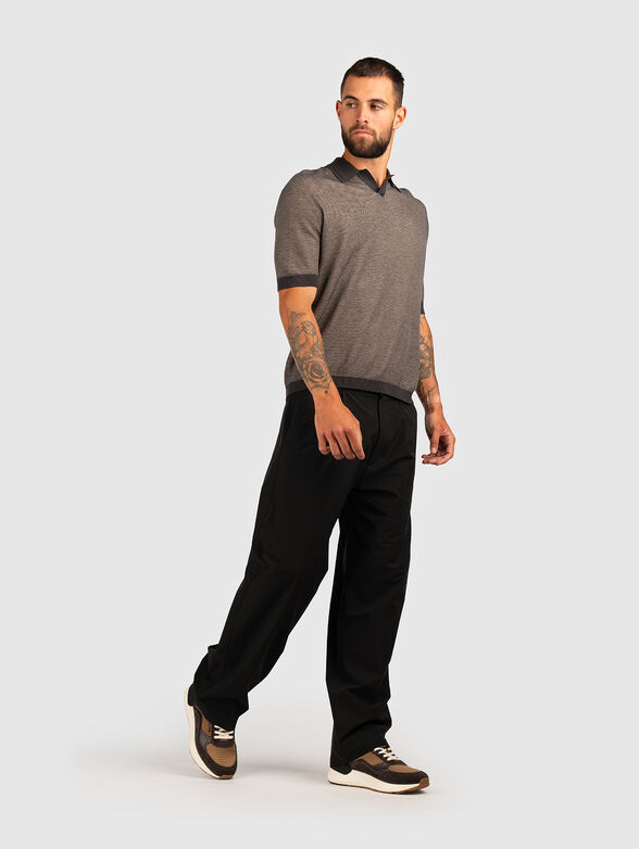 Wool and silk blend polo shirt - 2