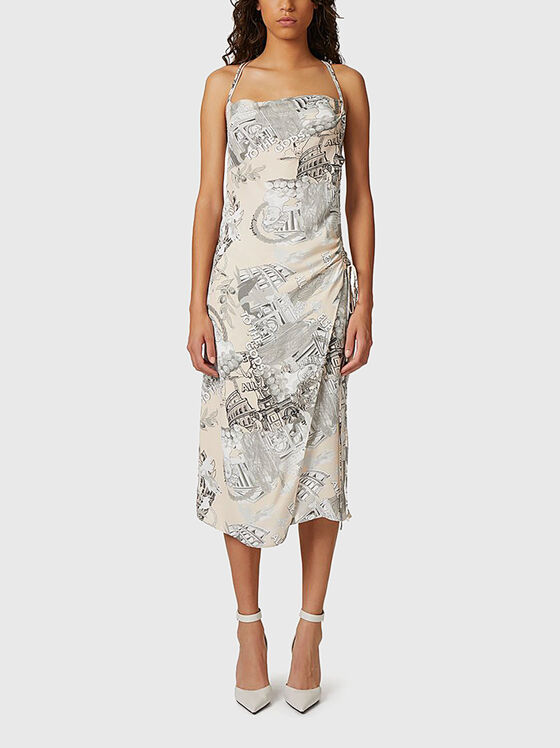 Viscose dress with art print - 1