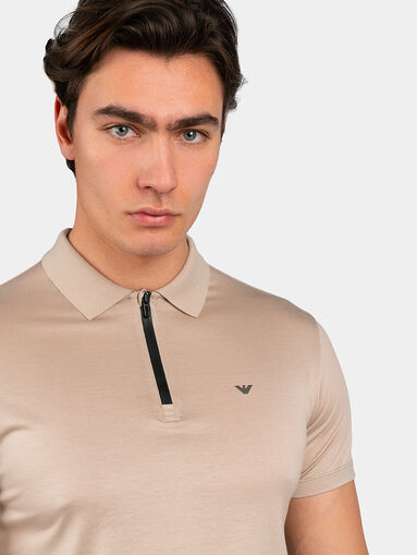 Beige polo shirt - 4