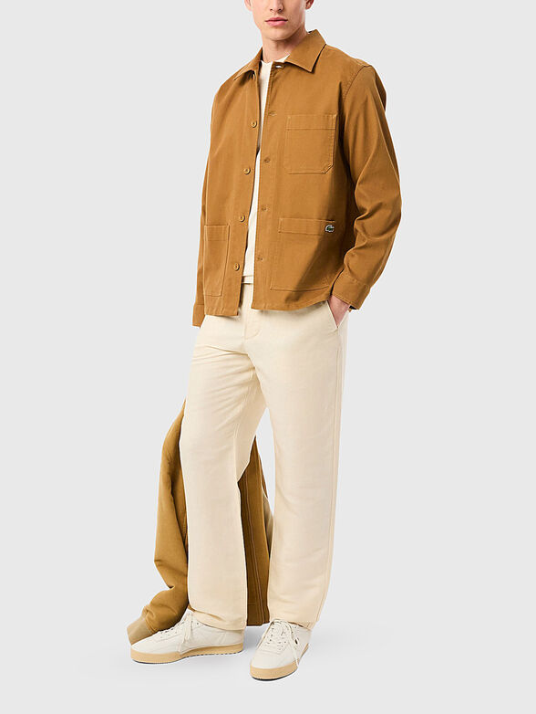 Cotton T-shirt with logo embroidery - 2