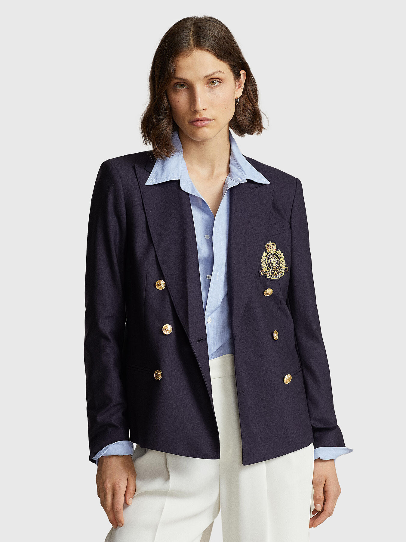 Jacket with accent patch and buttons brand POLO RALPH LAUREN