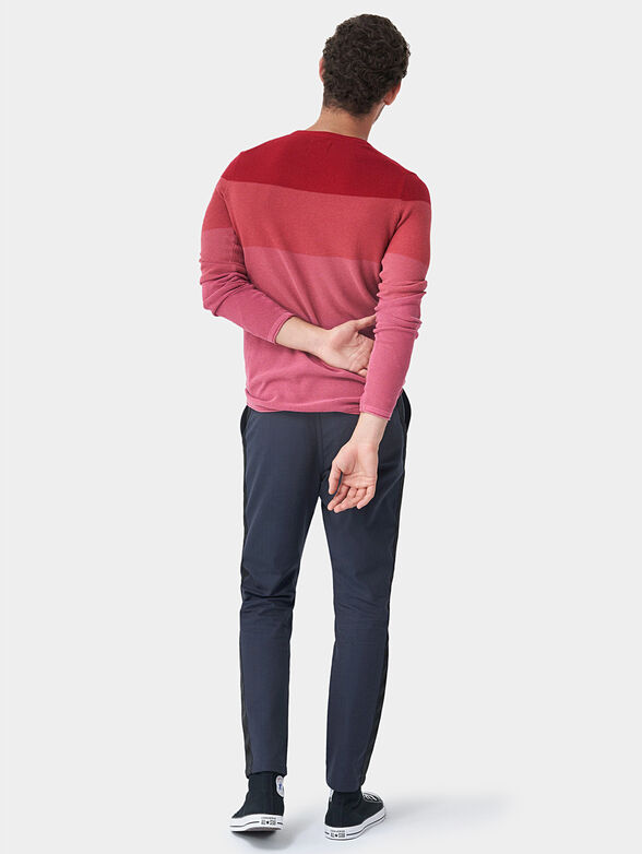Sweater with bar stripe effect - 3