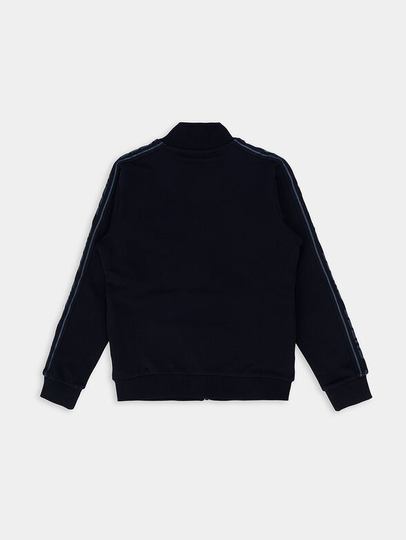 Navy sweatshirt with logo detail - 2