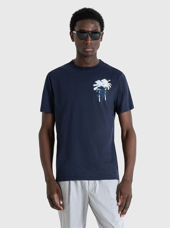 T-shirt with tropical print - 1
