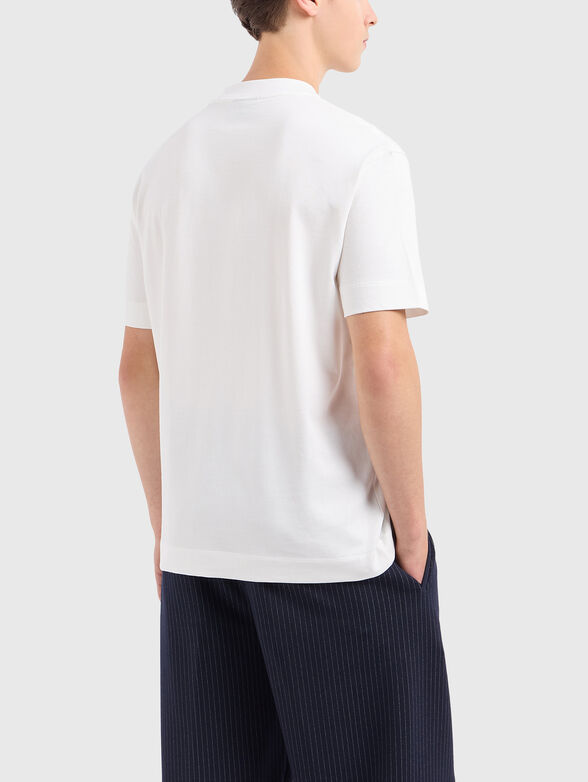 T-shirt in beige with logo embroidery - 3