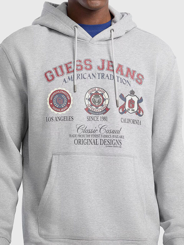 Cotton sweatshirt with hood - 4