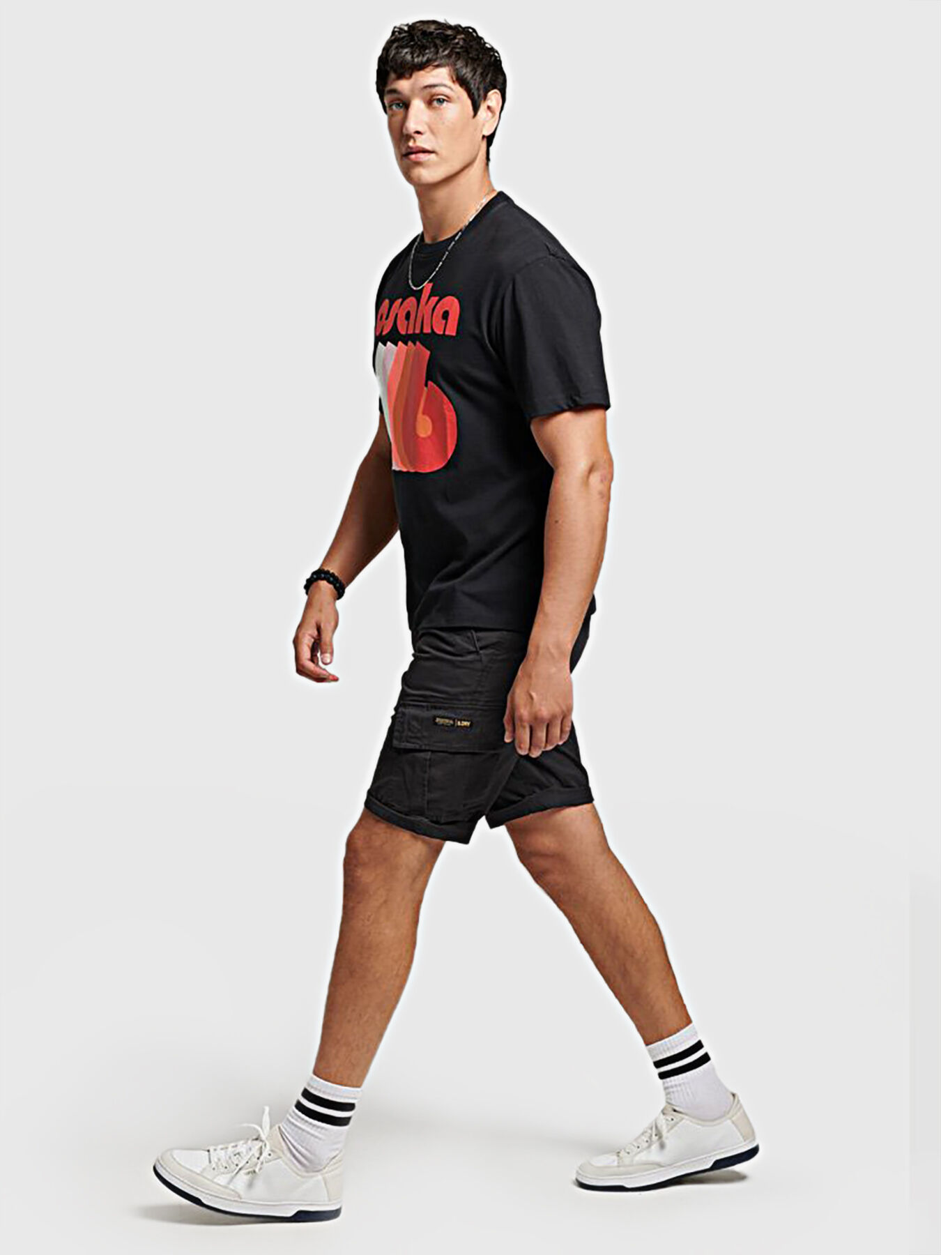 CODE OSAKA LOGO cotton T-shirt brand SUPERDRY