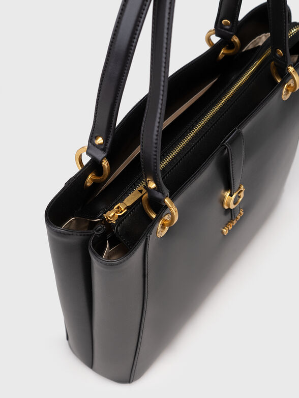 KUBA large bag with gold accents - 4