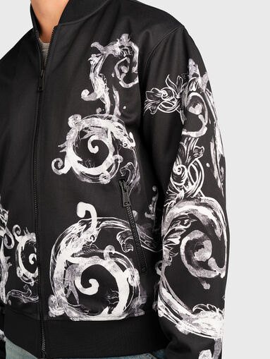 Bomber jacket with contrast print - 4