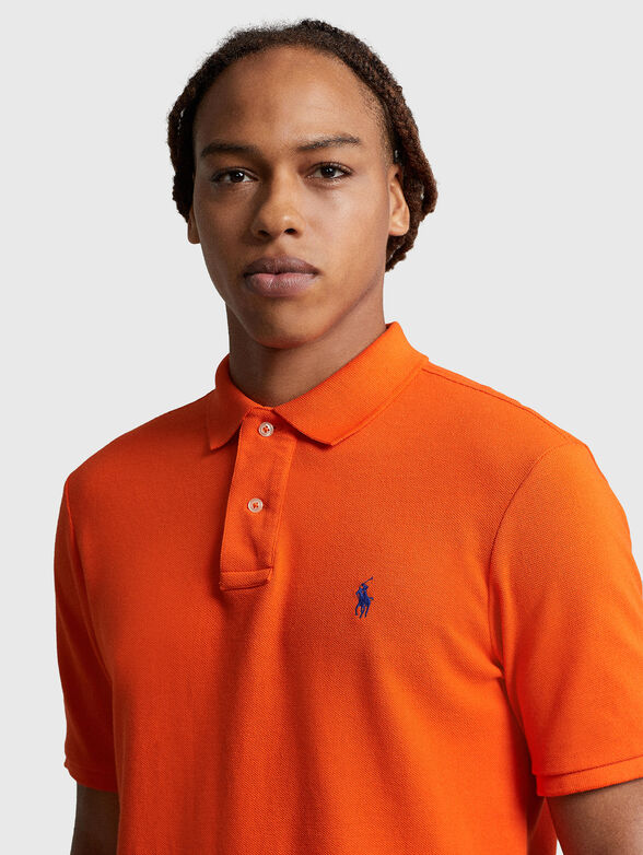Polo-shirt in orange colour - 4