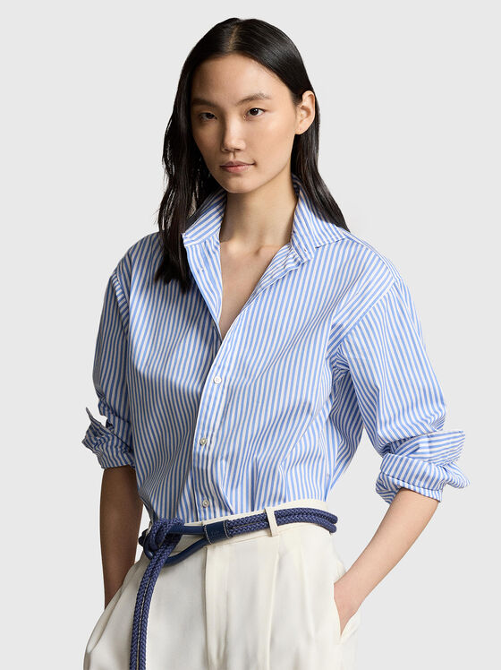 Striped shirt in cotton  - 1
