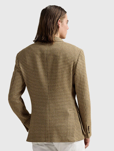 Slim blazer in wool and linen blend - 3