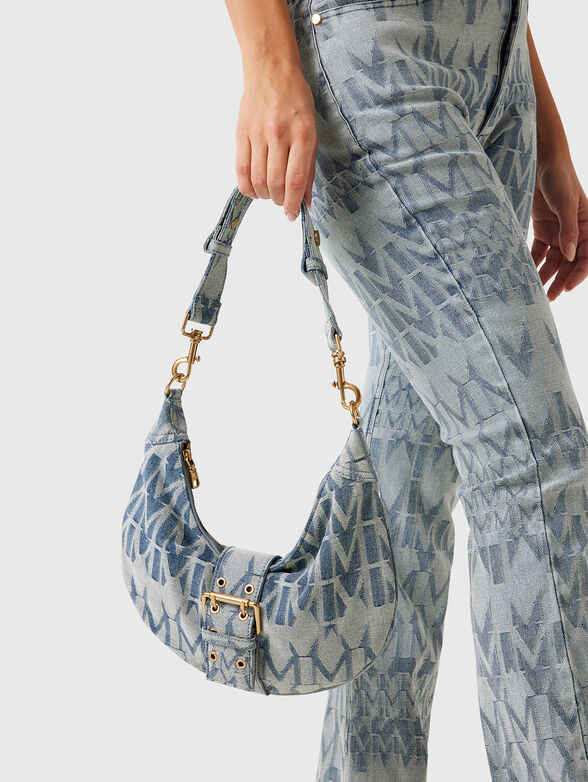 Denim bag with accent print - 2