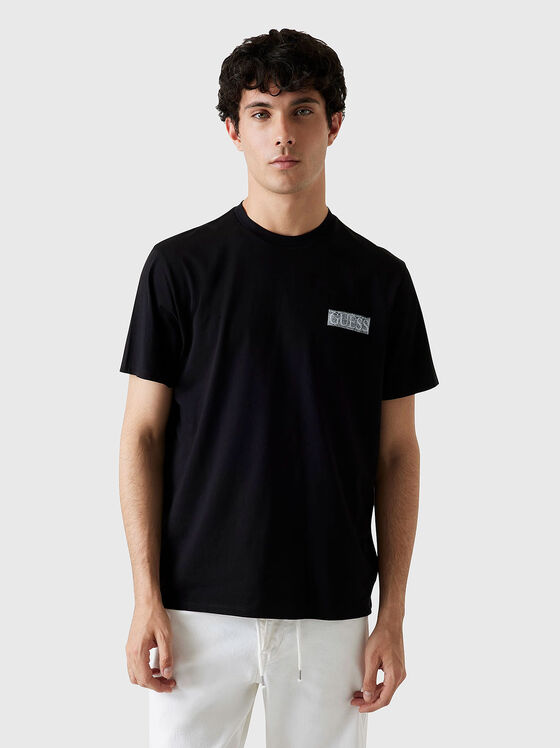 Памучна тениска с акцентен гръб - 1