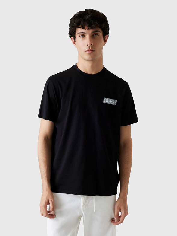 Cotton T-shirt with accent back - 1