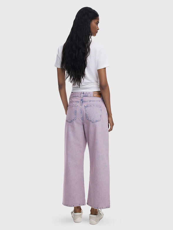 Purple jeans with logo detail - 2