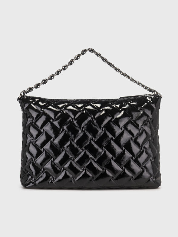 Quilted hobo bag in black - 3