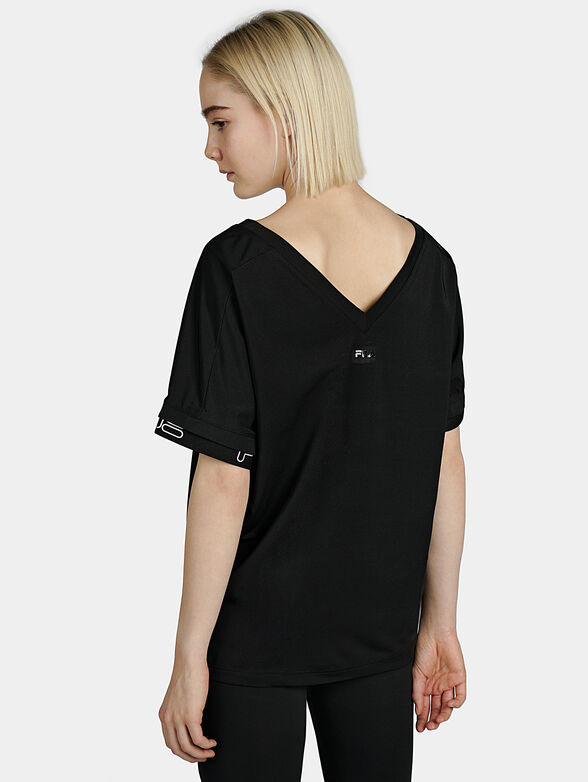 FAYE Black logo T-shirt - 4