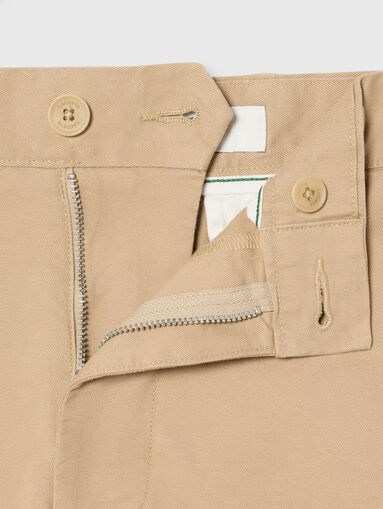 Beige chino shorts - 3