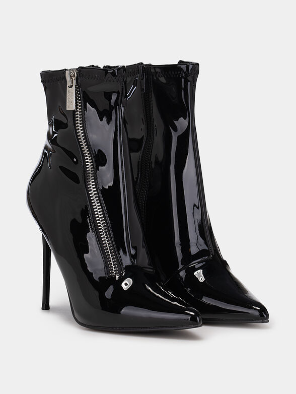 VIRTUOSO heeled ankle boots with patent effect - 2