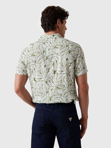 RAYON shirt with tropical print - 3