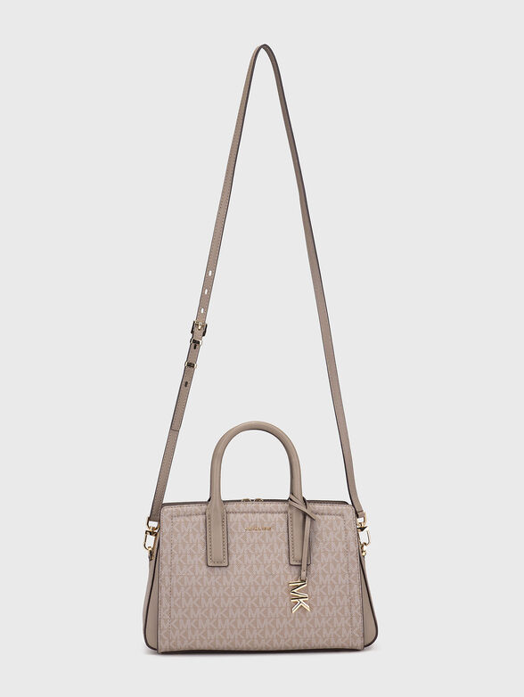 Bag with logo print and long handle - 2