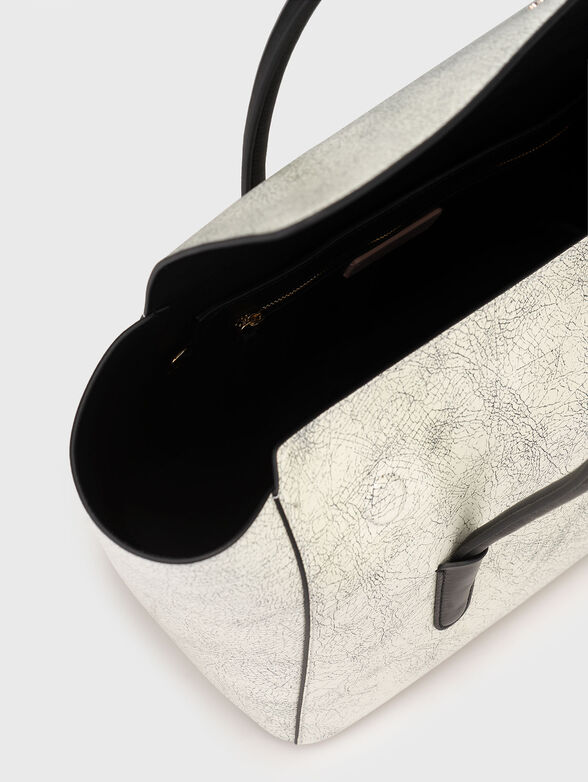 Large leather bag with tote bag  - 6