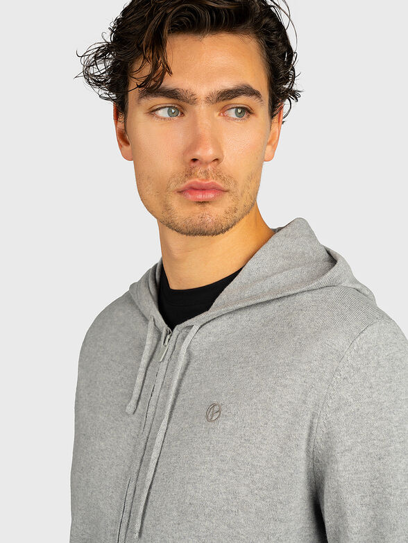 ANDRE hooded sweatshirt with zip - 4