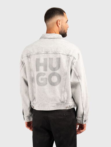 Denim jacket with accent back - 3