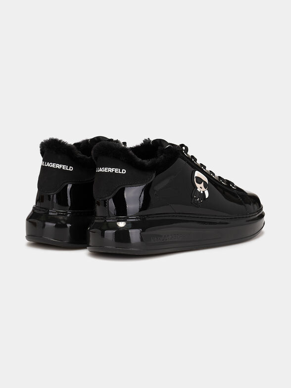 KAPRI Ikon Shine Lo Lace leather sneakers - 3