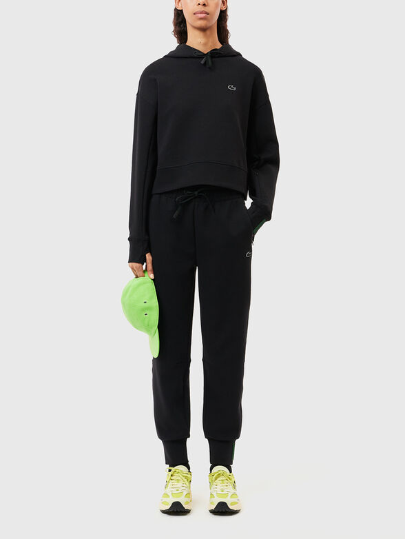 Beige sweatpants with logo details - 4