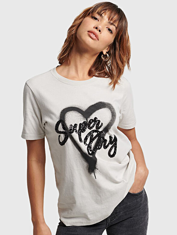 T-shirt with shiny accent - 1