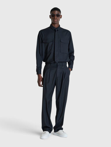 LEON trousers with wide legs - 5