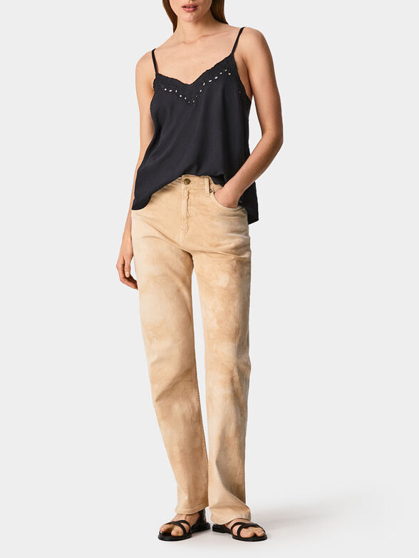 MARGA top with floral embroidery - 2