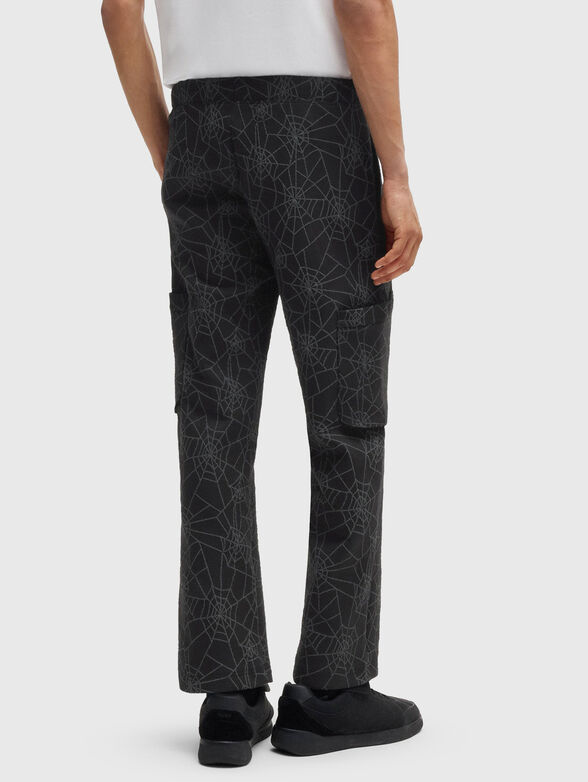 Straight trousers with print - 2