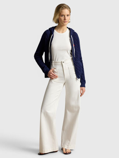 White denim pants - 5