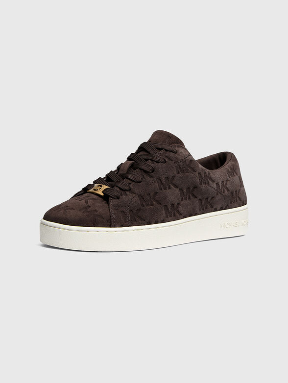 KEATON suede sneakers with embossed logo - 3