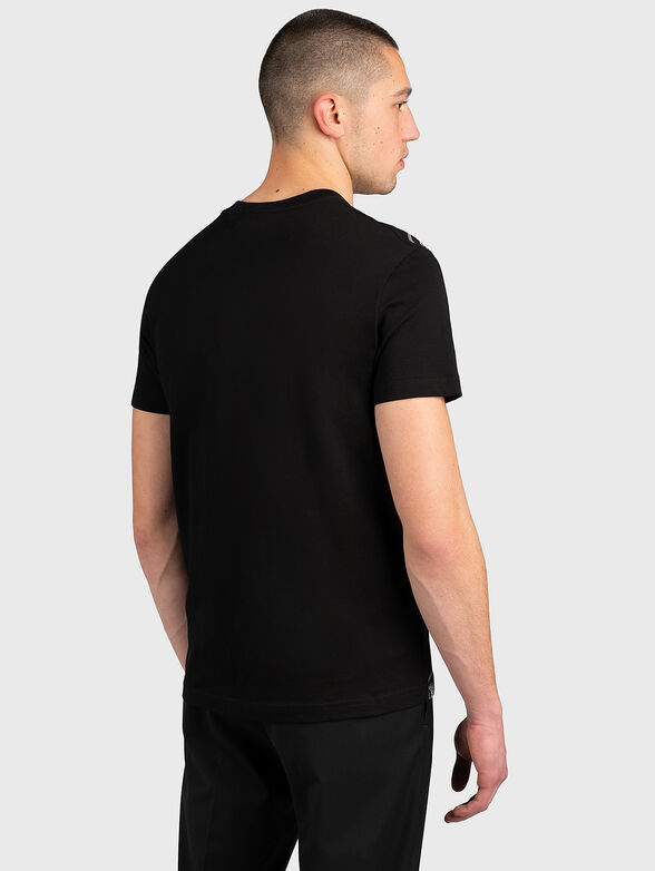 Black T-shirt with print  - 2