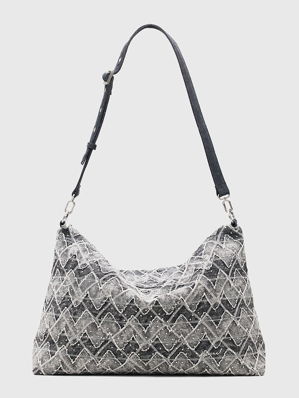 Large denim bag with studs - 2
