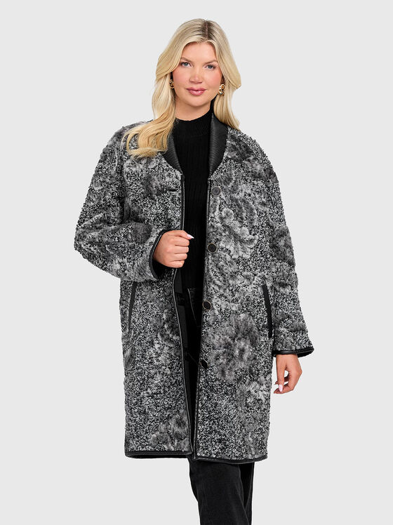 Палто MINDY с флорален мотив - 1