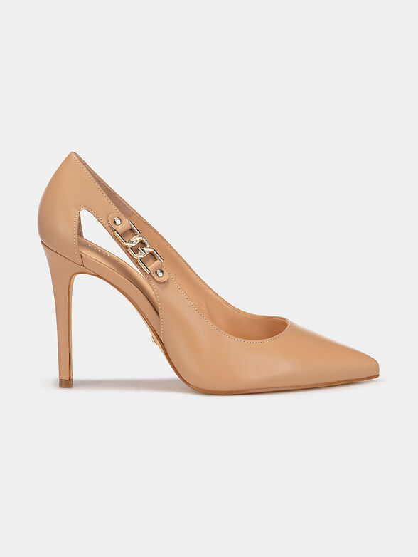 GABBI leather shoes with metal accent - 1