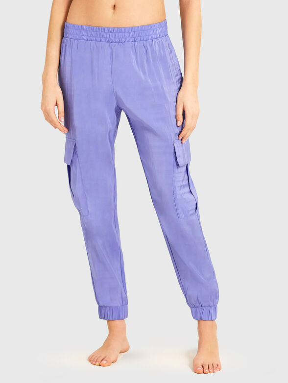 SUMMER GLAM cargo pants in black - 1